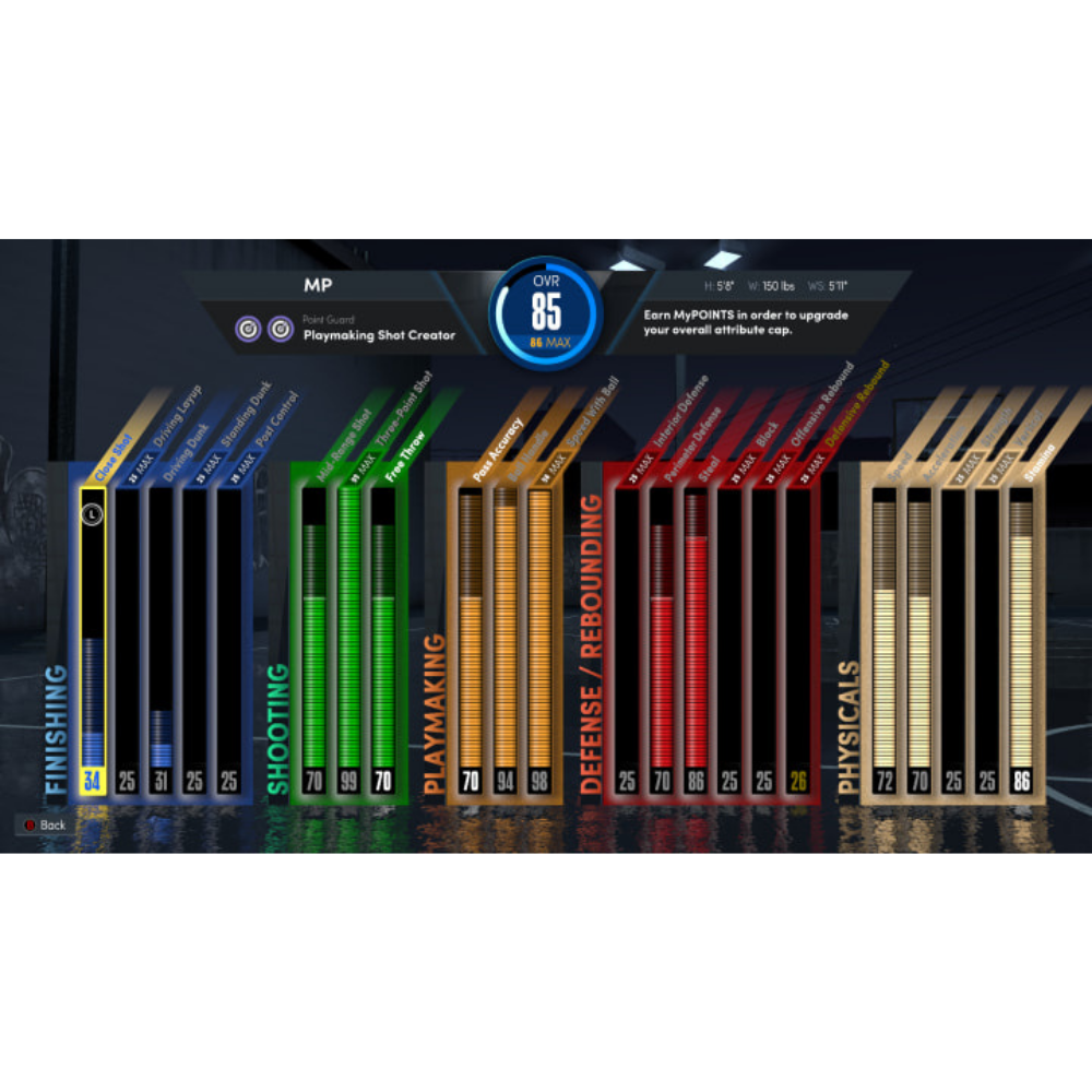 attribute upgrades